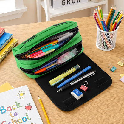 Large Green Waterproof Pencil Case